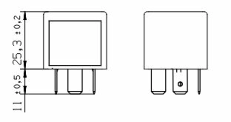 Реле перемикання 24В, 20А (BOSCH)