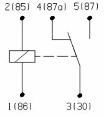 Реле універсальное 24В, 20A (BOSCH)