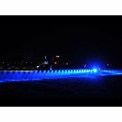 Фара рабочая, LED 27W (12/24В) (синего свечения) прямоугольная компакт (LITLEDA)