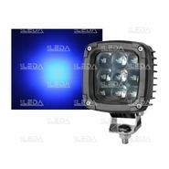 Фара рабочая, LED 27W (12/24В) (синего свечения) прямоугольная компакт (LITLEDA)