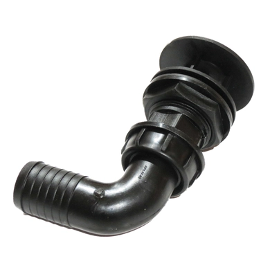 Патрубок сливной с бака под патрубок 40мм (Польша)