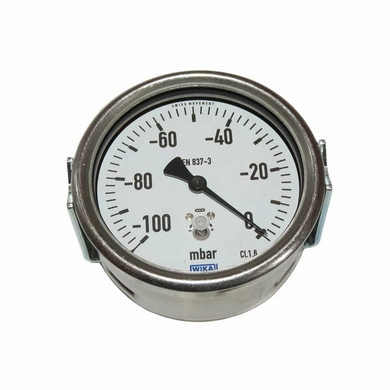 Манометр D 100 - 100 mbar, Horsch
