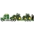 Модель америк. автомобіля з 2 тракторами John Deere M1:87 (SIKU)