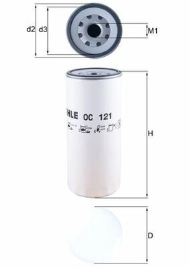 Фильтр масляный (Mahle) м5103