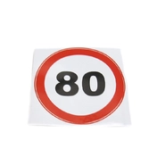 Знак ограничения максимальной скорости 80 км