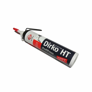 Герметик силікон 200мл (чорний) DIRKO HT Profipress (Elring)