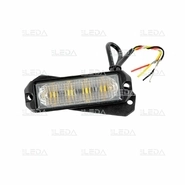Маяк проблесковый LED (12В/24В) ("глазок" под решётку - прямоугольный) (LITLEDA)