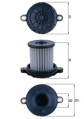 Фільтр КПП 16S-2331TD NEW ECOSPLI/AS TRONIC (81321186010) (MAHLE)