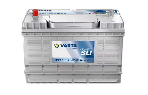 Аккумулятор 12В, 105Ah, 800А при -18С (залитый) (TY25879/TY6128W/MLR3260753), JD (VARTA Promotive)