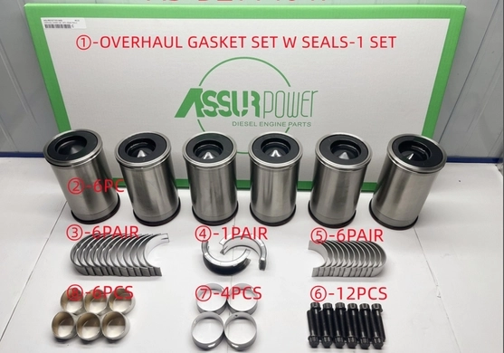 Р/к двигателя 8.1L (RE526728/RE526726/RE526727/RE521155/RE508157), JD8420/8520/4920/9680WTS AGROCORE