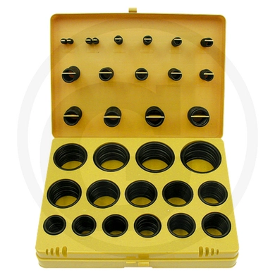 Набір кілець ущільнювачів метричних (30 размеров, 404 шт), GRANIT