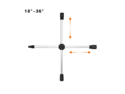 Ключ балонный крестообр., регул. (17-19-21-1/2") 450мм. (Big Arrow)