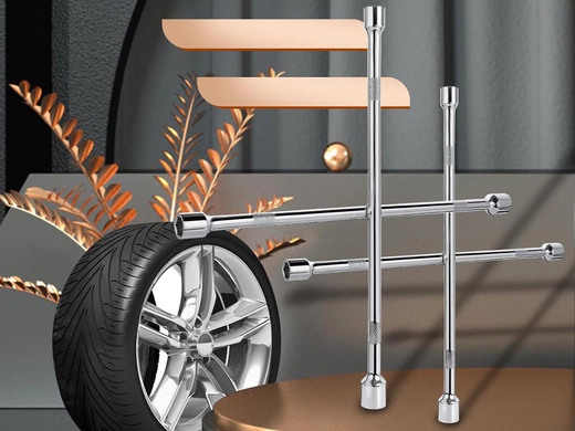 Ключ балонный крестообр. (17-19-21-23) 450мм. (Big Arrow)