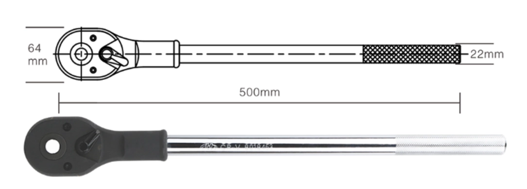 Трещётка HD (truck) 3/4" 500мм (Big Arrow)
