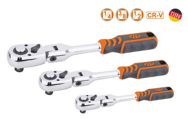 Трещётка с шарнирной рукоятью 1/2" (72 зуба) (Big Arrow)