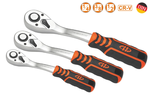 Трещётка с изогнутой ручкой 3/8" (72 зуба) (Big Arrow)