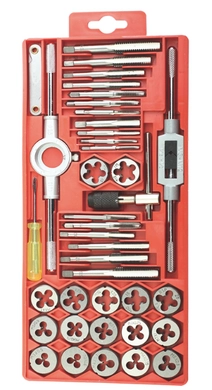 Набор метчиков и плашек 40ед. (М3-М12) (Big Arrow)