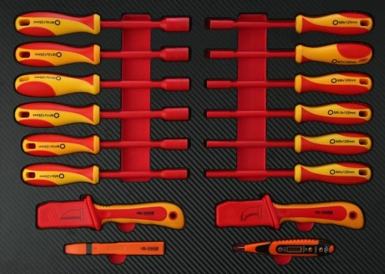 Шафа інструментальна діелектрична 10000В (пересувна) 118шт. (Big Arrow)