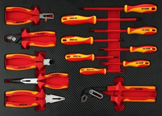 Шафа інструментальна діелектрична 10000В (пересувна) 118шт. (Big Arrow)