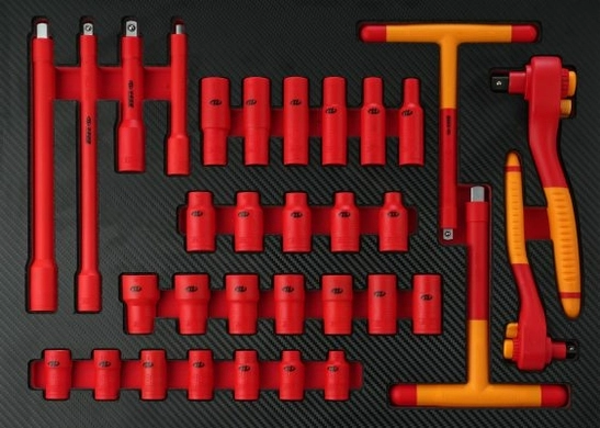 Шафа інструментальна діелектрична 10000В (пересувна) 118шт. (Big Arrow)