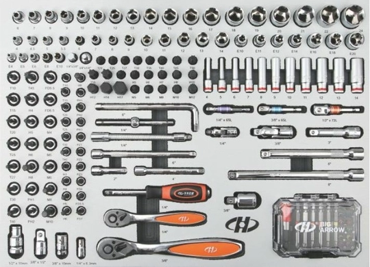 Шафа інструментальна з робочою поверхнею (пересувна) 426шт. (Big Arrow)