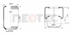 Пневмобалон MAN (панчоха) 661N (Neotec)