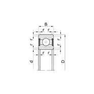 Подшипник 180206 РСМ, КСК-100, МАЗ, КАМАЗ