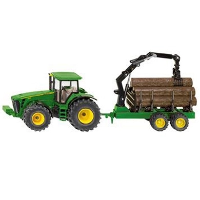 Модель трактора JD8430 с манипулятором на прицепе М1:50, JD (SIKU)