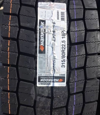 Шина 315/80R22.5 DH31 18 cл 156/150L M+S (Hankook) ведущие