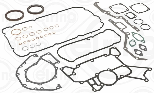 Комплект прокладок двигателя (нижн.) MB ACTROS (V6 OM501LA) (Elring)