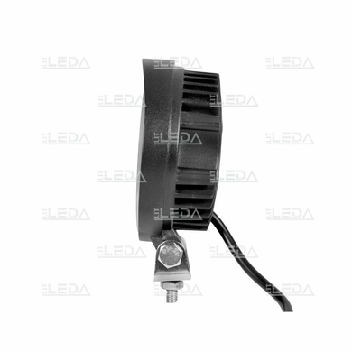 Фара рабочая, LED 30W (12/24В) круглая (В-angels) (гибридный луч) (LITLEDA)