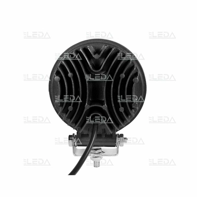 Фара рабочая, LED 30W (12/24В) круглая (В-angels) (гибридный луч) (LITLEDA)
