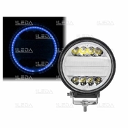 Фара рабочая, LED 30W (12/24В) круглая (В-angels) (гибридный луч) (LITLEDA)