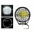 Фара рабочая, LED 68W+5W (12/24В) круглая (гибридный луч+анг. глазки) (LITLEDA)