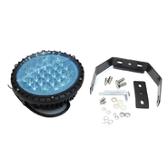 Фара рабочая, LED 68W+5W (12/24В) круглая (гибридный луч+анг. глазки) (LITLEDA)