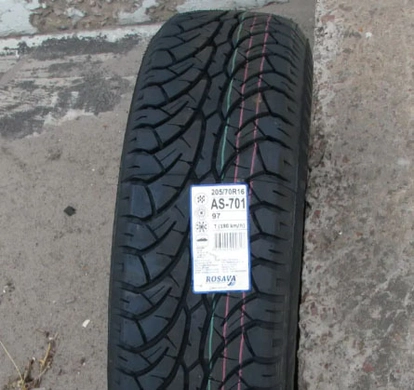 Шина 205/70R16 AS-701 97T Tubeless (БцШЗ) всесезонна