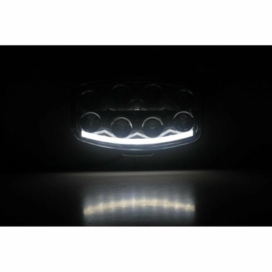 Фара рабочая, LED 64W (12/24В) овал (гибридный луч) (LITLEDA)