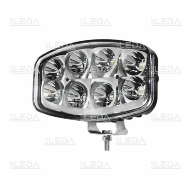 Фара рабочая, LED 64W (12/24В) овал (гибридный луч) (LITLEDA)