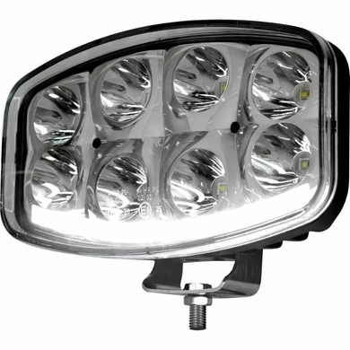 Фара рабочая, LED 64W (12/24В) овал (гибридный луч) (LITLEDA)