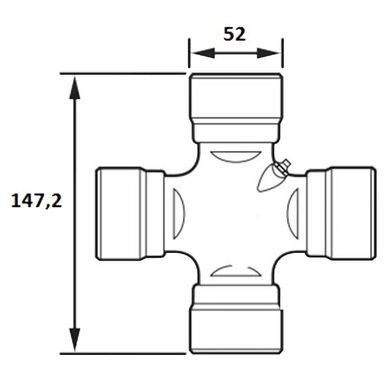 Хрестовина 65124 (52х147,2) (Meritor)