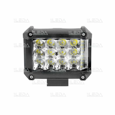 Фара рабочая, LED 18W (12/24В) прямоугольная компакт (гибридный луч) (LITLEDA)