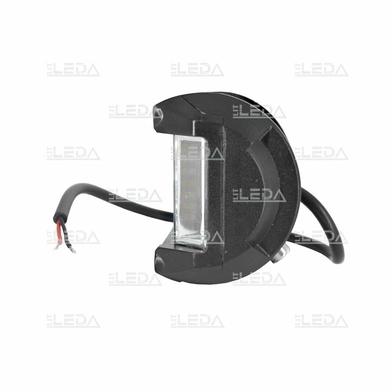 Фара рабочая, LED 18W (12/24В) прямоугольная компакт (гибридный луч) (LITLEDA)