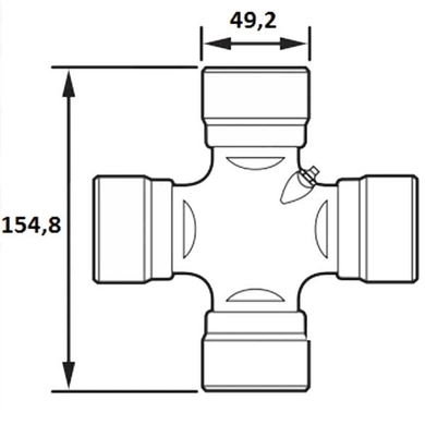 Хрестовина 73303 (49.2х154.8) (Meritor)