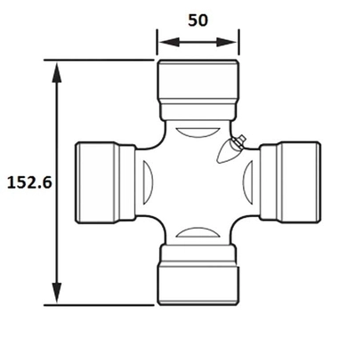 Крестовина 65122 (50х152,6) (Meritor)