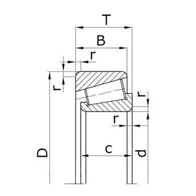 Підшипник 27307 (LBP-SKF)