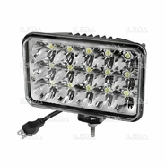 Фара рабочая, LED 45W (12/24В) прямоугольное (15x3W/узкий луч 30°) (LITLEDA)