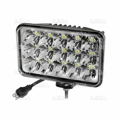 Фара рабочая, LED 45W (12/24В) прямоугольное (15x3W/узкий луч 30°) (LITLEDA)