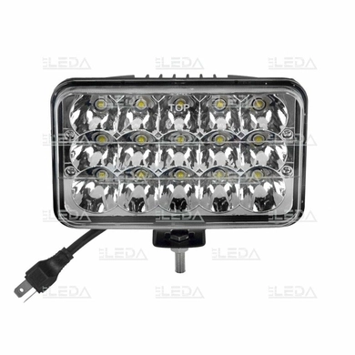 Фара рабочая, LED 45W (12/24В) прямоугольное (15x3W/узкий луч 30°) (LITLEDA)