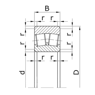 Подшипник 3612 (53612) БГР-4,2, БДВП-4,2, БДЛП-8