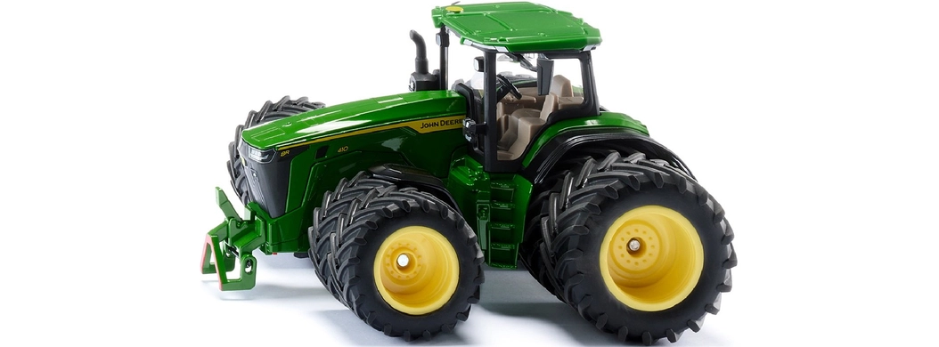 Модель трактора John Deere  8410R на сдвоенных колёсах M1:32, JD (SIKU)